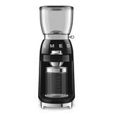 SMEG 50's Retro Style Coffee Grinder Stainless Steel in Black | 18.13 H x 9.88 W x 6.75 D in | Wayfair CGF11BLUS