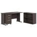 Huckins Rectangular Computer Desk Office Set Wood in Gray Laurel Foundry Modern Farmhouse® | 29.66 H x 59.57 W x 26.81 D in | Wayfair