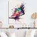 Red Barrel Studio® Multicolor Sneaker Shoe I - Fashion Metal Wall Décor Metal in Blue/Pink | 20 H x 12 W x 1 D in | Wayfair