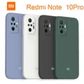Coque en Silicone liquide pour xiaomi étui pour Redmi Note 10 Pro