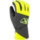 Klim PowerXross Snowmobile Gloves, grey-yellow, Size L