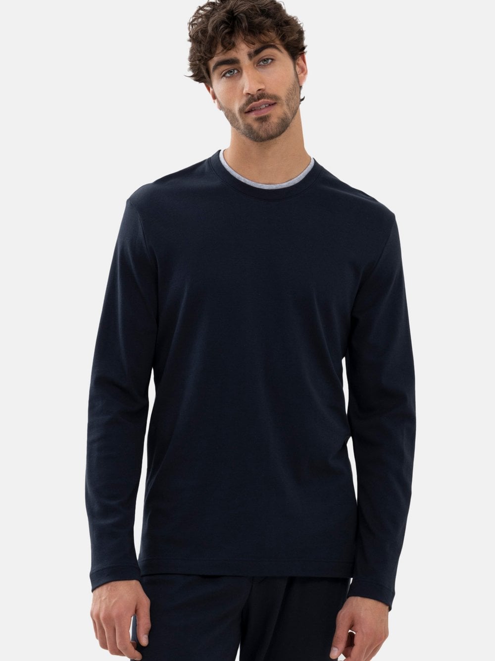 Mey Schlafanzug Oberteil Herren blau, XXL Image