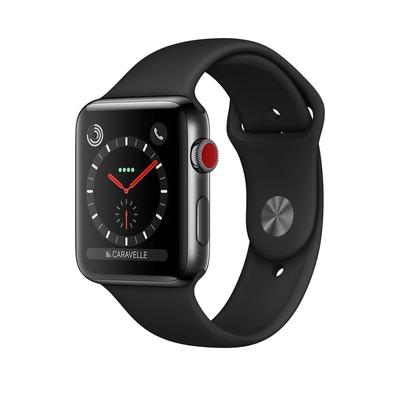 Apple Watch (Series 3) 2017 GPS 42 Stainless steel Black Sport loop Black | Refurbished - Excellent Condition