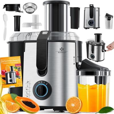 Kesser - Entsafter für Obst und Gemüse aus Edelstahl 1100W große 85 mm Einfüllöffnung inkl. Image