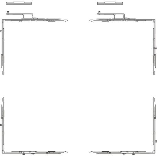 Atrium hks 180/150 z/e Grundkarton Eckumlenkung Versatz 9 mm rechts - Hautau