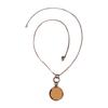 Lange Kette "Gina", Damen, Gr. one size, Metall, gold, COLLEZIONE ALESSANDRO, Basic, Halsketten, Anhänger beidseitig mit Glasstein