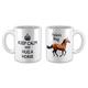 Personalised Keep Calm And Hug A Horse Gift Mug