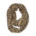 BP. Scarf: Tan Animal Print Accessories - Print Wash