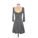 American Eagle Outfitters Casual Dress - Mini: Blue Stripes Dresses - Women's Size X-Small