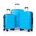 3-Piece Hardshell Suitcase Set PP Luggage Sets with TSA Lock