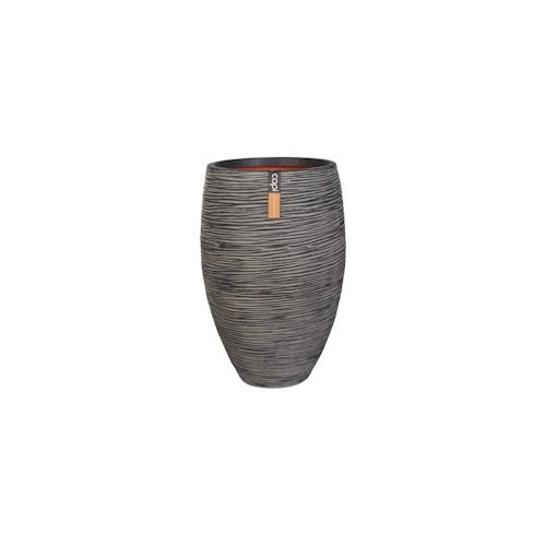 Capi Vase Nature Rib Elegant Deluxe 45x72 cm Anthrazit