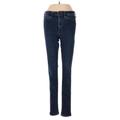 Abercrombie & Fitch Jeans - Mid/Reg Rise Skinny Leg Denim: Blue Bottoms - Women's Size 2 - Dark Wash