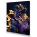 Designart Abstract Marble Geode Purple I Canvas Wall Art