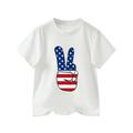 ZRBYWB Toddler Boys 4Th Of July T Shirts American Flag Shirt Kids Independence Day Patriotic Short Sleeve Tops Summer Tops