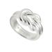 Lucky Brand Knotted Ring in Silver, Size 7
