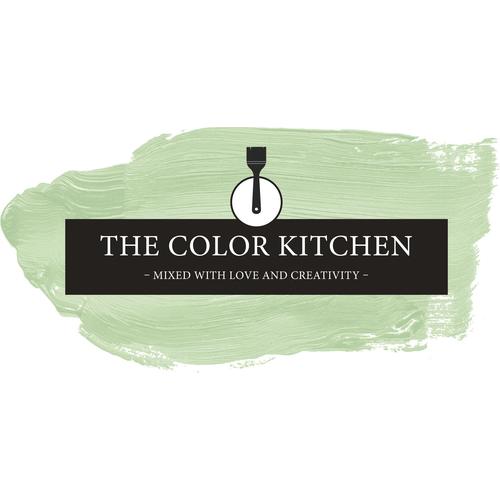 „A.S. CRÉATION Wand- und Deckenfarbe „“Seidenmatt Innenfarbe THE COLOR KITCHEN““ Farben für Wohnzimmer Schlafzimmer Flur Küche, versch. Grüntöne Gr. 5 l, grün (tck4007 woodruff cream) Wandfarbe bunt“