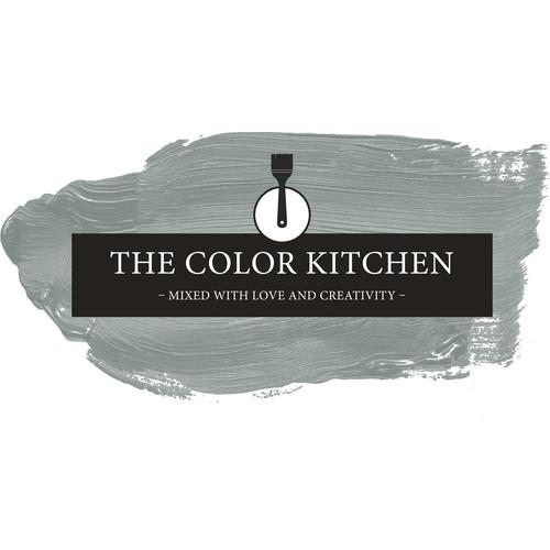 „A.S. CRÉATION Wand- und Deckenfarbe „“Seidenmatt Innenfarbe THE COLOR KITCHEN““ Farben für Wohnzimmer Schlafzimmer Flur Küche, versch. Grüntöne Gr. 5 l, grün (tck3009 unique eucalyptus) Wandfarbe bunt“