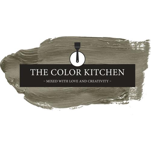 „A.S. CRÉATION Wand- und Deckenfarbe „“Seidenmatt Innenfarbe THE COLOR KITCHEN““ Farben für Wohnzimmer Schlafzimmer Flur Küche, versch. Grüntöne Gr. 5 l, grün (tck4013 ordinary olive) Wandfarbe bunt“