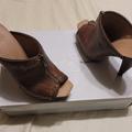 Jessica Simpson Shoes | Jessica Simpson Slice Leather Pumps | Color: Brown | Size: 6