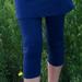 Athleta Shorts | Athleta 2 In 1 Skort Capris Cobalt Blue Sz Small Organic Cotton Spandex | Color: Blue | Size: S