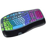 Keyboard Protector Compatible with Logitech K350 MK550 MK570 Wireless Keyboard Logitech K350 Accessories Cover Skin Logitech Wireless Wave Keyboard Protector -Rainbow