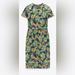 Zara Dresses | New Zara Jacquard Dress. | Color: Blue/Green | Size: M