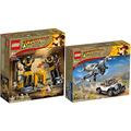 Lego Indiana Jones Set of 2: 77012 Escape from the Fighter Plane & 77013 Escape from the Tomb