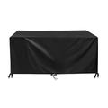 Garden Furniture Covers, Waterproof Outdoor Garden Table Cover 420D Oxford Large Patio Furniture Covers with 4 Windproof Buckles Anti-UV Garden Chair and Table Rattan Sofa Cover-320x250x83cm Black