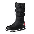 Fashion Shoes Nonslip Thick Women High Boots Plush Winter Thigh Snow Woman Boots Warm women's boots Womens Size 12 Snow Boots (Black, 7)