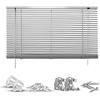 Jalousie GOOD LIFE "Matti" Gr. 29, silber (silberfarben, silber, weiß), B:60cm H:160cm, Jalousien, Klemmfix-Jalousie aus Aluminium