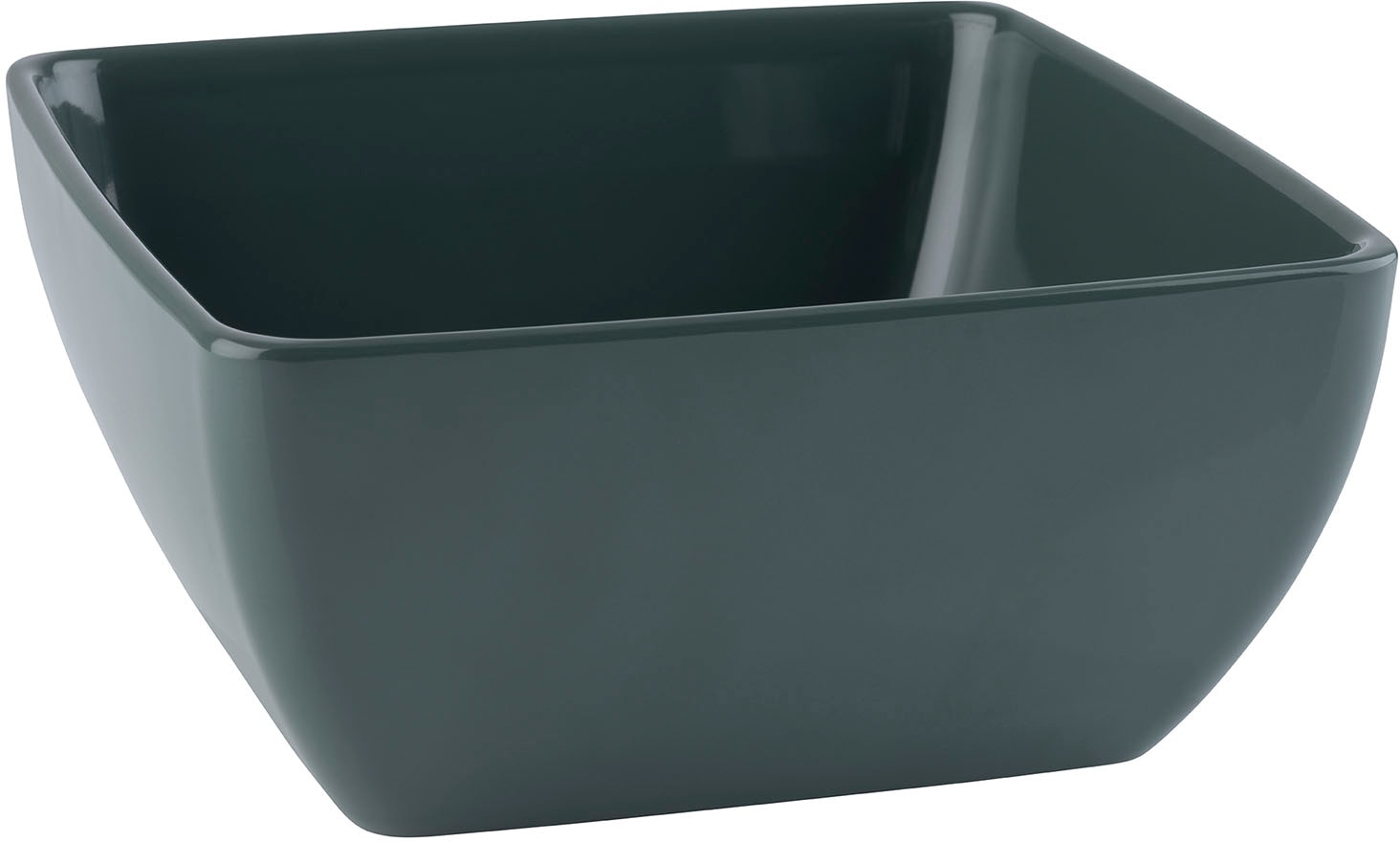 Servierschale APS "PURE", grün, B:19cm H:9cm L:19cm, Melamin, Schüsseln, Servierschale, 1,5 Liter