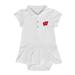 Girls Infant Garb White Wisconsin Badgers Caroline Cap Sleeve Polo Dress