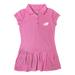 Girls Toddler Garb Pink Bucknell Bison Caroline Cap Sleeve Polo Dress