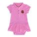 Girls Infant Garb Pink Cornell Big Red Caroline Cap Sleeve Polo Dress