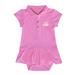 Girls Infant Garb Pink Delaware Fightin' Blue Hens Caroline Cap Sleeve Polo Dress