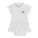 Girls Infant Garb White Purdue Boilermakers Caroline Cap Sleeve Polo Dress