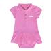 Girls Infant Garb Pink Ole Miss Rebels Caroline Cap Sleeve Polo Dress