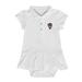 Girls Infant Garb White NC State Wolfpack Caroline Cap Sleeve Polo Dress