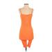 Pretty Knit Romper: Orange Rompers - Women's Size Small