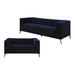 CDecor Home Furnishings Darci 2 Piece Velvet Living Room Set Velvet in Blue | 29.5 H x 90.5 W x 34.5 D in | Wayfair Living Room Sets 508988-S2