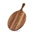 Crestone Acacia Round Cutting Board w/ Handle 16” X 12”– Round Pizza Paddle & Cutting Serving Board in Brown | 16.5 H x 12 W x 0.6 D in | Wayfair