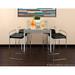 Wade Logan® Gary 5 Piece Counter Height Dining Set Glass/Upholstered/Metal | Wayfair 9D98B9F3FF5D4C7DA74787C92EC39DFA