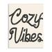 Trinx Cozy Vibes Retro Vintage Typography Phrase Picture Frame Textual Art on MDF Wood/Canvas in Brown | 20 H x 16 W x 1.5 D in | Wayfair