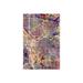 17 Stories Portland Oregon City Map II by Michael Tompsett - Unframed Graphic Art /Acrylic in Black/Brown/Indigo | 24 H x 16 W x 0.25 D in | Wayfair