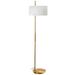 Dainolite Fitzgerald 62 Inch Floor Lamp - FTG-622F-AGB-WH