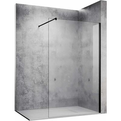 10mm Walk In Dusche Duschwand nano Klares Sicherheitsglas 140x200cm mit 120cm Stabilisierungsstange