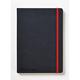 Oxford Black n Red A5 Business Journal Casebound Hard Cover Ruled & Numbered 144 Pages Black/Red