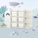 DUKE BABY Kids Toy Storage Organizer with Pull-out Storage Bins Display Bookshelves Multipurpose Toy Cabinets for Kids Playrooms Bedrooms Age 1-12 Whale Collection Large