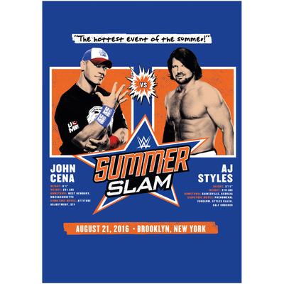 WWE John Cena AJ Styles SummerSlam Poster – ungerahmt A2 Image