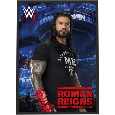 WWE Roman Reigns Crowd Poster - Gerahmt A3 Image